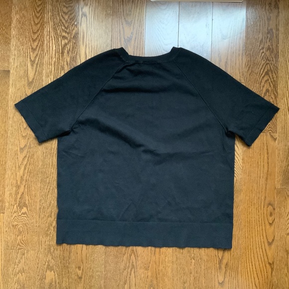 CYRUS Sweater Black Short Sleeve. Size M - Picture 4 of 8